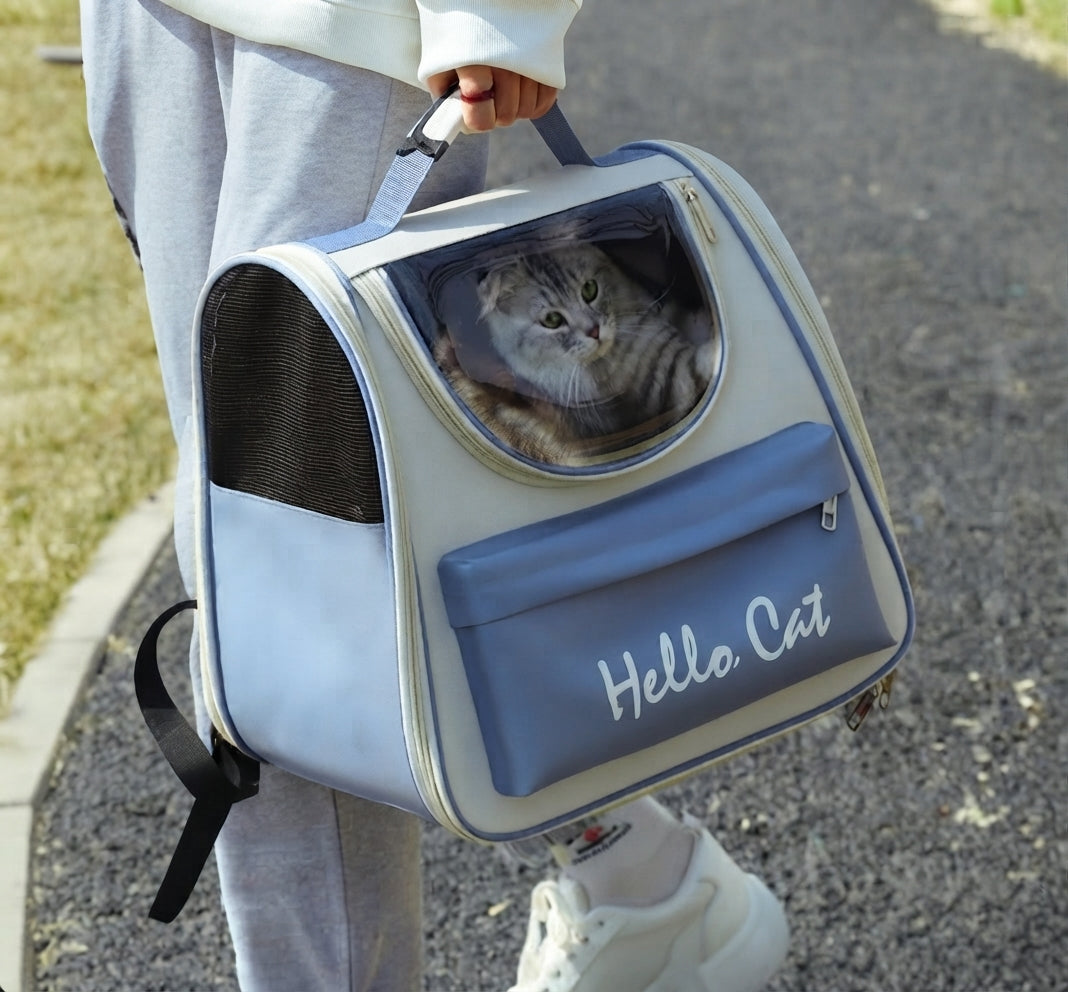 See-Through Cat Adventure Backpack