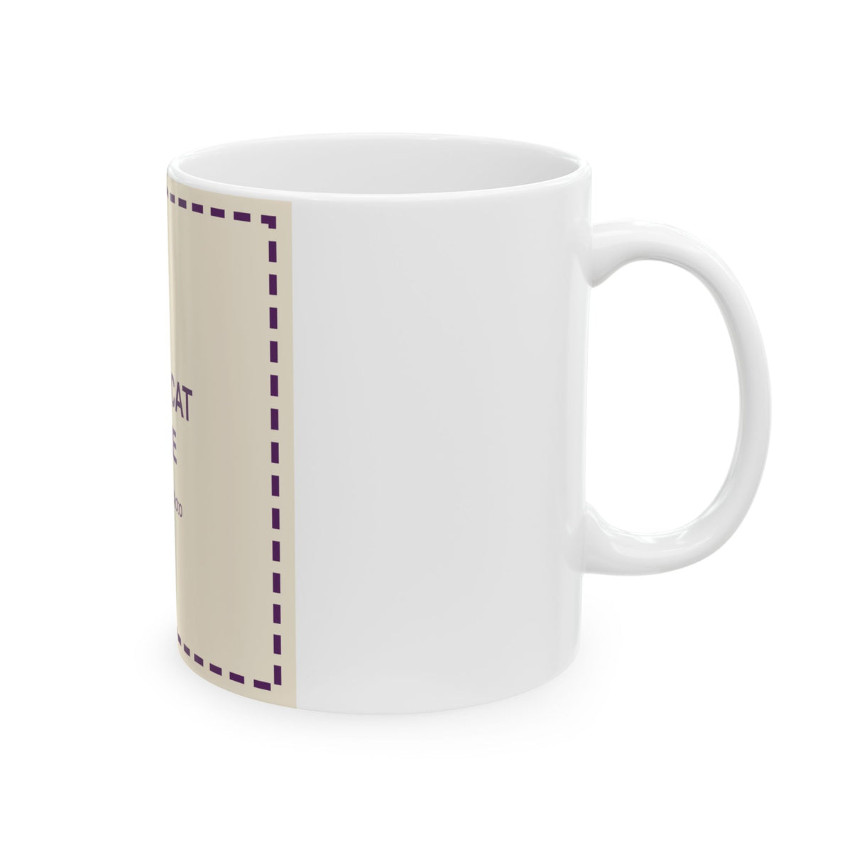 Custom photo mug, other side