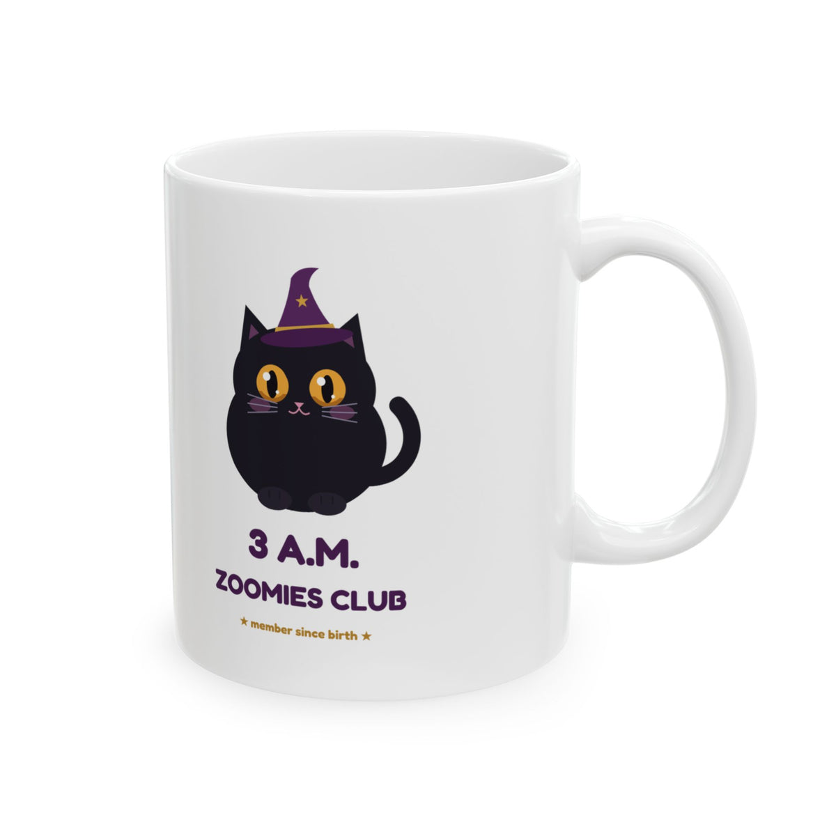 Hex Zoomies Club mug, other side