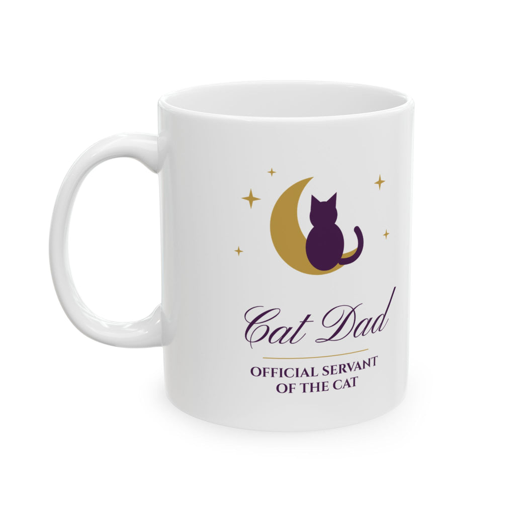 Cat Dad mug, side view