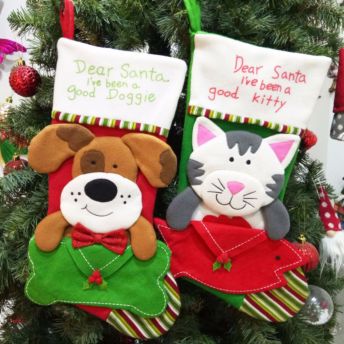 Dear Santa I've been a good kitty Christmas stocking