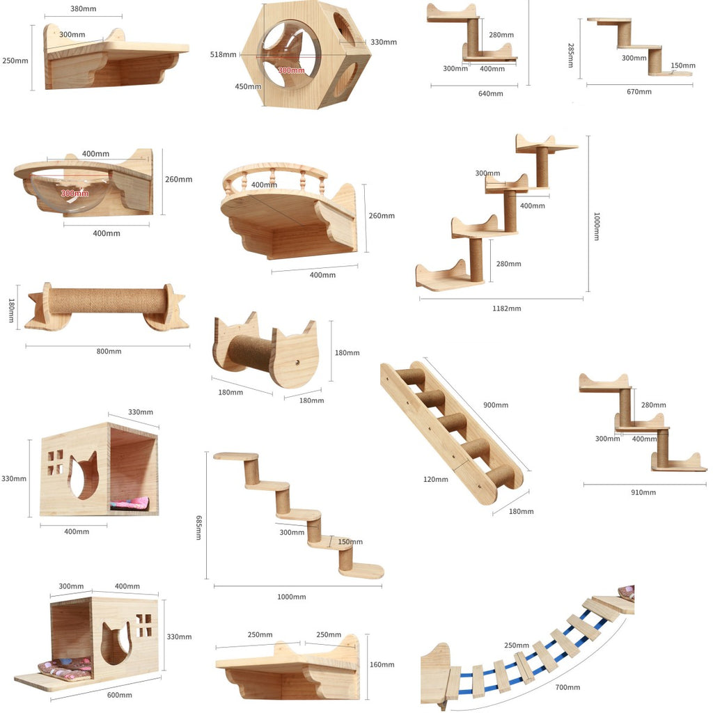 Cat wall climbing furniture, supplier photo 18