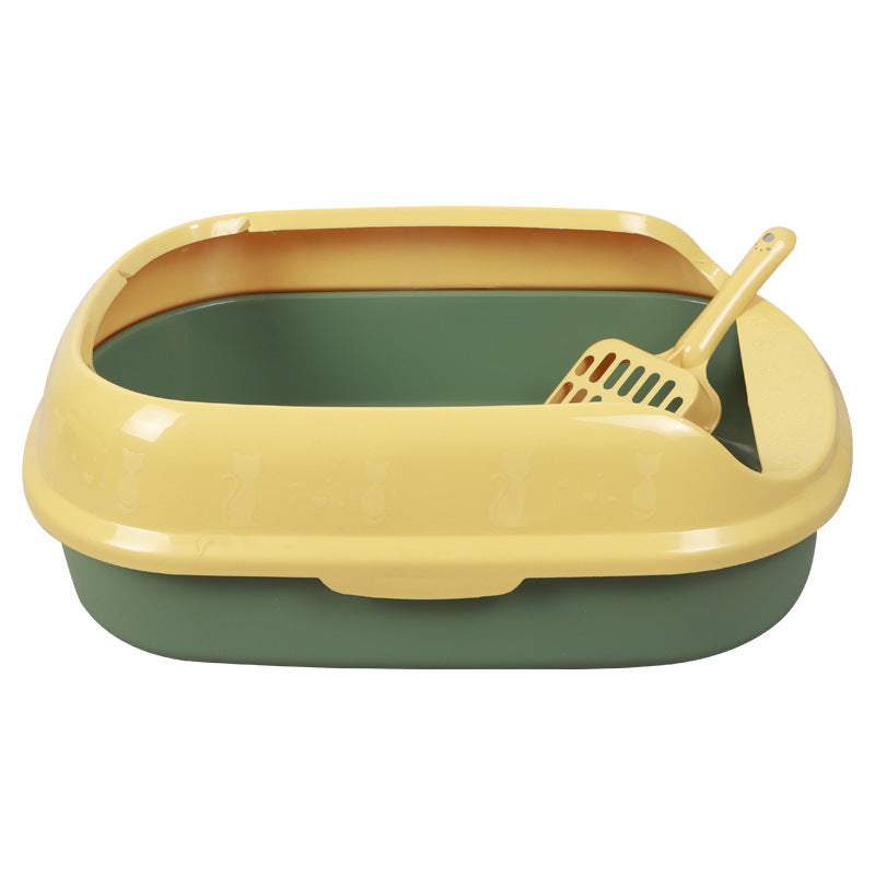 Semi-Enclosed Anti-Splash Litter Box with Scoop, photo 5