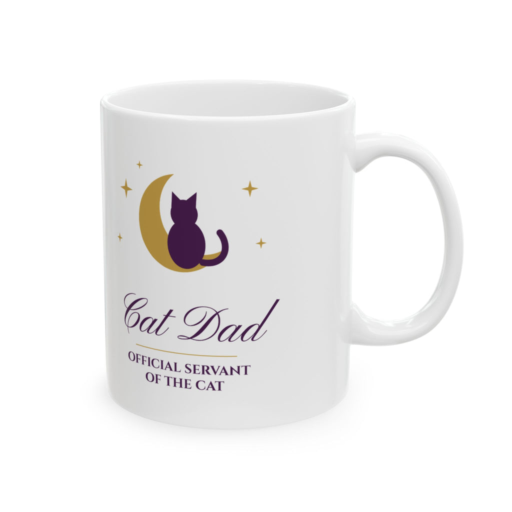 Cat Dad mug, other side view