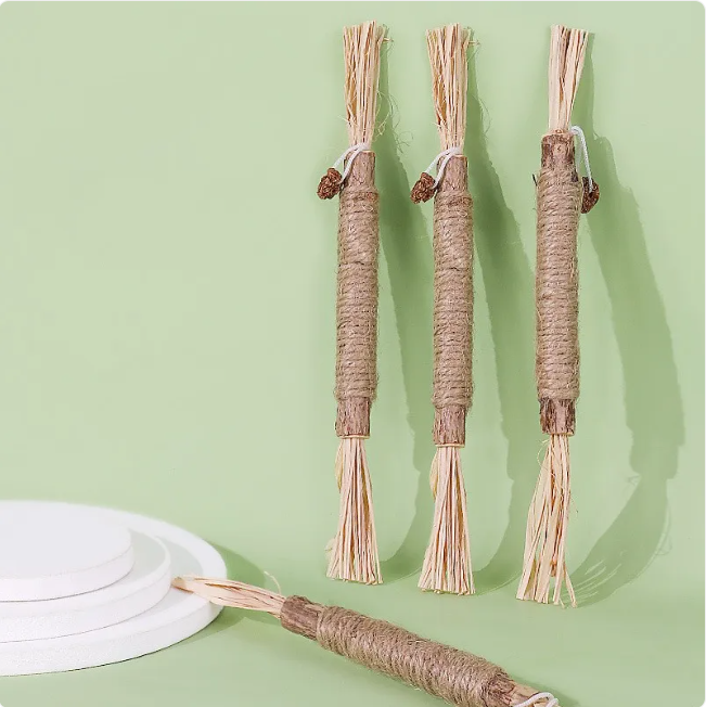 Silvervine chew sticks for cats with twine wrap