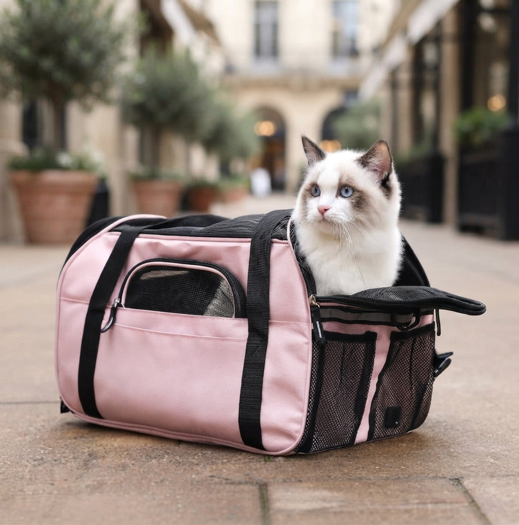 Portable Cat Travel Satchel