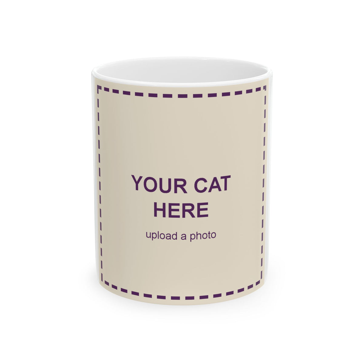Custom photo mug: your cat's photo goes here