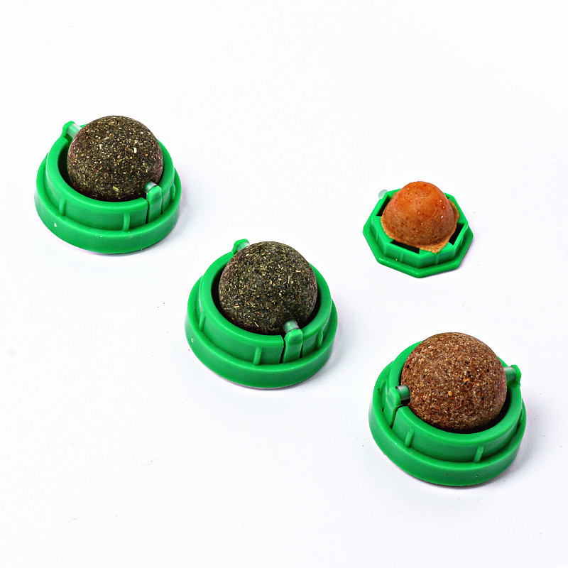 Catnip & Silvervine Lick Balls (4-Pack)