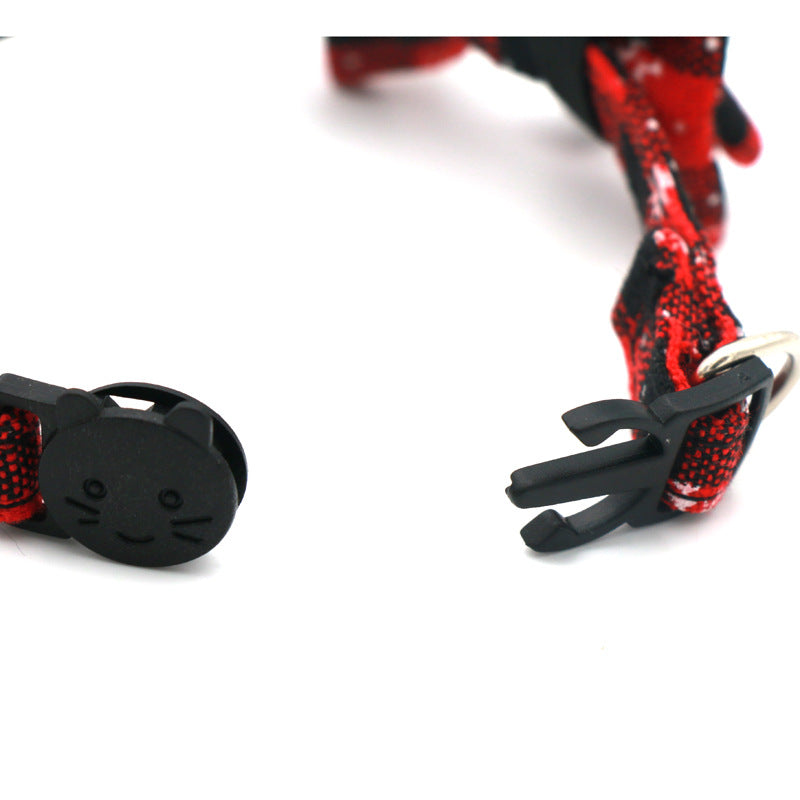 Christmas Bow Cat Collar with Bell
