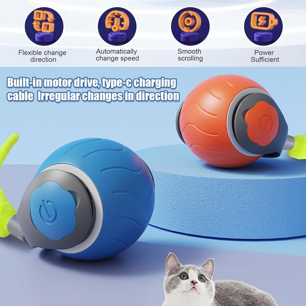 Speedy Self-Rolling Cat Ball
