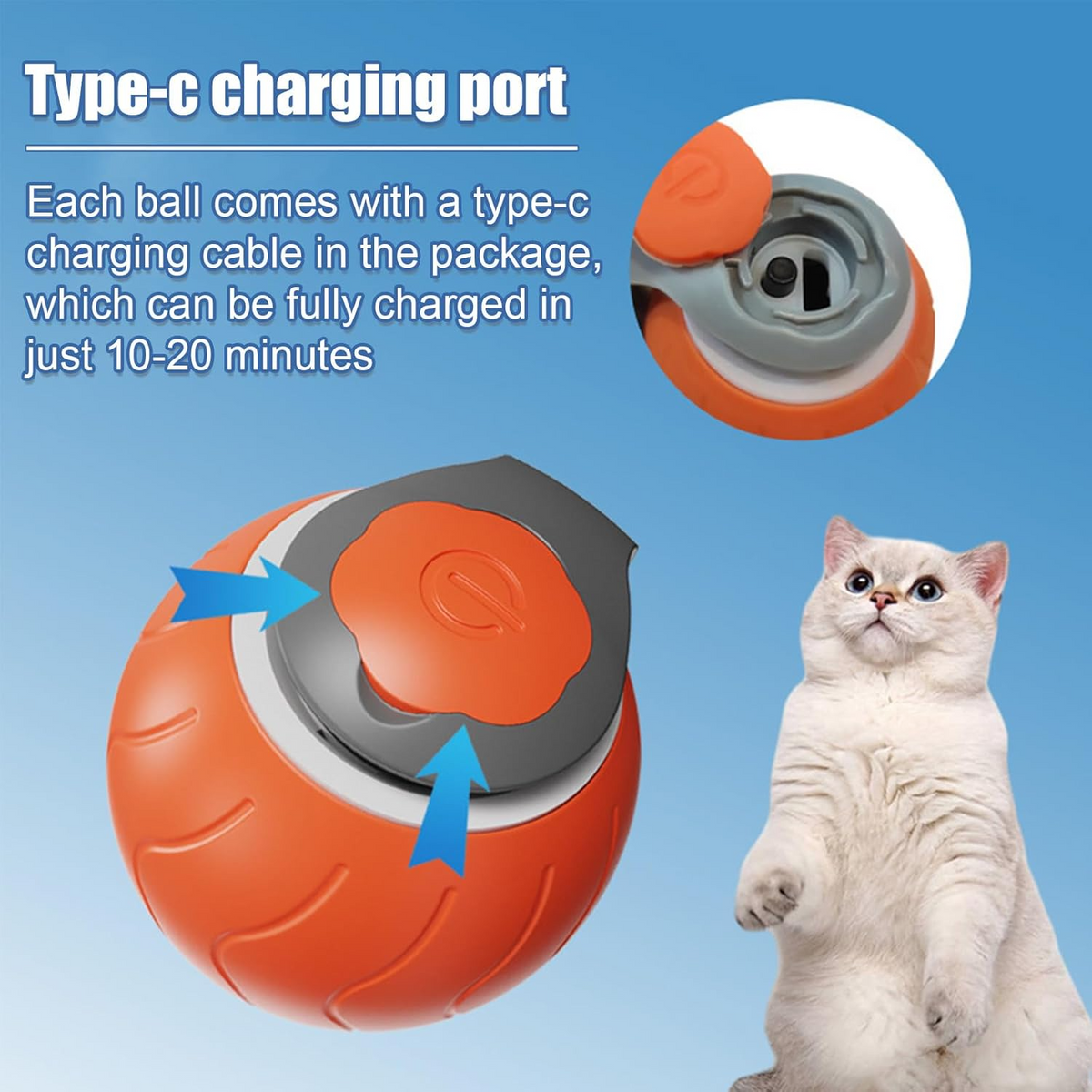 Speedy Self-Rolling Cat Ball