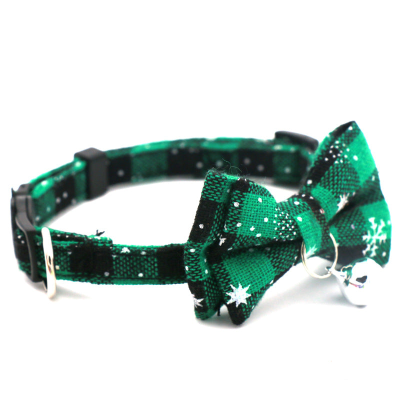 Christmas Bow Cat Collar with Bell