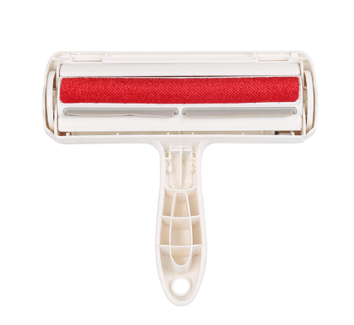 Reusable cat hair remover roller, front view